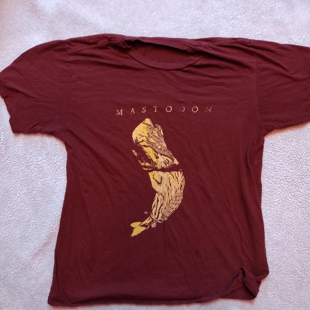 Mastodon Leviathan Tee Maroon Size M
